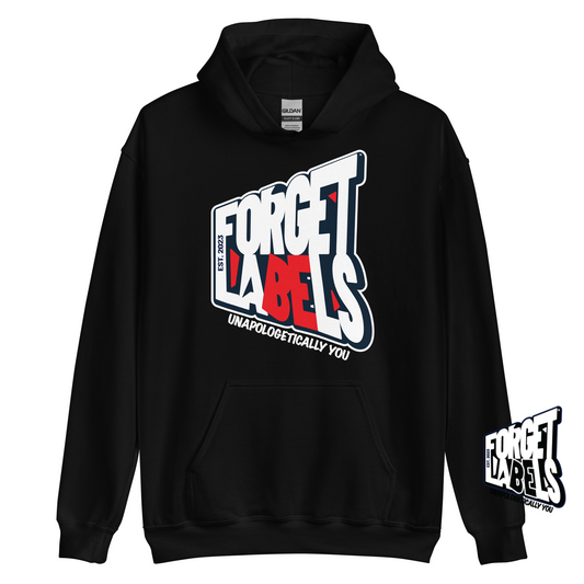 FORGET LABELS™ Unisex Impact Hoodie - Black - FORGET LABELS™