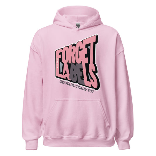 FORGET LABELS™ Impact Unisex Hoodie - Pink/ Light Pink - FORGET LABELS™