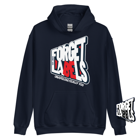FORGET LABELS™ Unisex Impact Hoodie - Navy - FORGET LABELS™