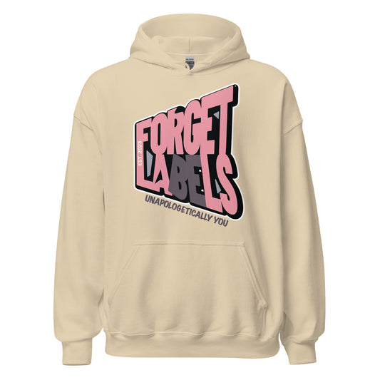 FORGET LABELS™ Impact Unisex Hoodie - Pink/Sand - FORGET LABELS™
