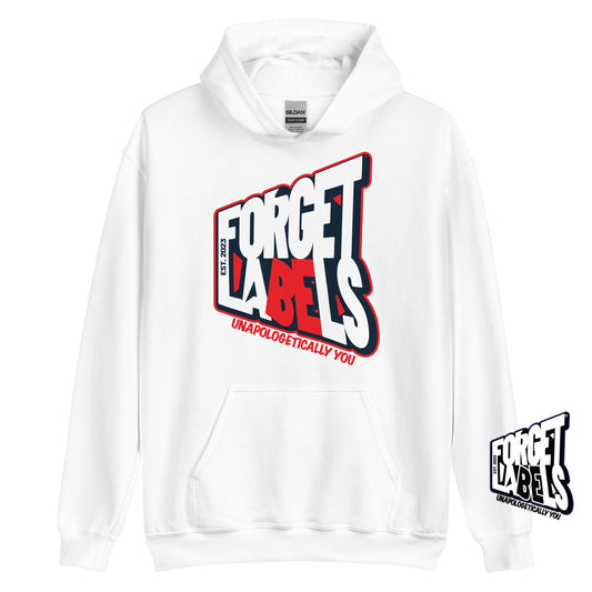 FORGET LABELS™ Unisex Impact Hoodie - White - FORGET LABELS™