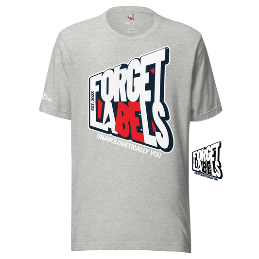 FORGET LABELS™ Unisex Impact T-Shirt - Athletic Grey - FORGET LABELS™