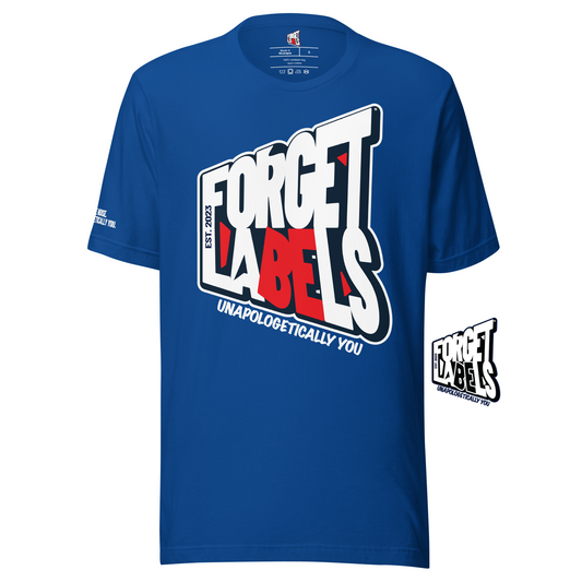FORGET LABELS™ Unisex Impact T-Shirt - Royal - FORGET LABELS™