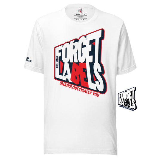 FORGET LABELS™ Unisex Impact Tee - White - FORGET LABELS™